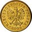 Poland 5 Groszy Circulation Coin. Five Oak Leaves 2006 MW Y# 278 RZECZPOSPOLITA POLSKA MW 1991 coin obverse