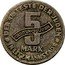 Poland 5 Mark Jewish Ghetto 1943 KM# Tn2A DER AELTESTE DER JUDEN IN LITZMANNSTADT 5 MARK QUITTUNG ÜBER coin reverse
