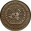 Poland 500 Zlotych 40th Anniversary of the United Nations 1985 MW Proof Y# 158 CZTERDZIESTOLECIE ORGANIZACJI NARODÓW ZJEDNOCZONYCH 1945-1985 coin reverse