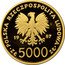 Poland 5000 Zlotych Visit of Pope Ioannes Paulus II 1987 MW Proof Y# 170 POLSKA RZECZPOSPOLITA LUDOWA 19 87 MW ZŁ 5000 ZŁ coin obverse