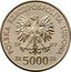 Poland 5000 Zlotych Torun 1989 MW Proof Y# 191 POLSKA RZECZPOSPOLITA LUDOWA 19 90 MW ZŁ 5000 ZŁ coin obverse