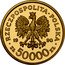 Poland 50000 Zlotych Solidarity 1990 Proof Y# 220 RZECZPOSPOLITA POLSKA 19 90 MW ZŁ 50000 ZŁ coin obverse