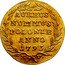 Poland Ducat Stanislaus Augustus 1793 MV KM# 196 AUREUS NUMMUS POLONIAE ANNO 1782 E B coin reverse