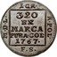 Poland Groschen Stanislaus Augustus 1767 FS KM# 183 320 EX MARCA PURA COL 1767 1 GR R POL F S M D L coin reverse