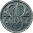Poland Grosz German Occupation WW II 1939 (w) Y# 34 1 GROSZ coin reverse