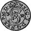 Poland Ternar (3 Denarii - 1 Pfennig) Lobsenz City 1623 KM# 9 3 S SIG 3 D G REX P M D coin obverse