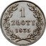 Poland Zloty Krakow City Coin 1835 C# 13 1 ZŁOTY 1835 coin reverse