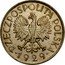 Poland Zloty German Occupation Coin 1929 (w) Y# 14 RZECZPOSPOLITA POLSKA 1929 coin obverse