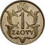 Poland Zloty German Occupation Coin 1929 (w) Y# 14 1 ZŁOTY coin reverse