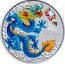 Australia 1 Dollar Year of the Dragon 龍 . Blue Dragon 2024 2024 P125 龍 DRAGON 2024 P125 coin reverse