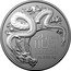 Australia 1 Dollar Year of the Dragon. Investment. 2024 BS 龍 YEAR OF THE DRAGON 1 OZ .999 AG coin reverse