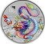 Australia 1 Dollar (Year of the Dragon. Iridiscent Dragon) P125 龍 DRAGON 2024 coin reverse