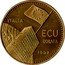 Italy 1 ECU (35th Anniversary of the European Economic Community) X# 18 1992 ECU DORATA ITALIA coin obverse