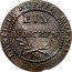 Poland 1 Grosz (Marshal Lefebvre French Occupation. Trial Strike) DANZIGER KUPFER MUENZE EIN GROSCHEN M coin reverse