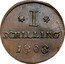 Poland 1 Schilling (Marshal Lefebvre French Occupation. Trial Strike) I SCHILLING 1808 coin reverse