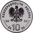Poland 10 Zlotych August II the Strong 2002 MW Proof Y# 450 RZECZPOSPOLITA POLSKA MW 2002 ZŁ 10 ZŁ coin obverse