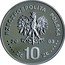 Poland 10 Zlotych Stanislaw Leszczynski 2003 MW Proof Y# 475 RZECZPOSPOLITA POLSKA MW 2003 ZŁ 10 ZŁ coin obverse
