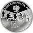 Poland 10 Zlotych 60th Anniversary of the Ending of the World War II 2005 MW Proof Y# 554 RZECZPOSPOLITA POLSKA 2005 MW 10 ZŁ coin obverse