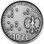 Poland 10 Zlotych 100th Anniversary of the Society for the Care of the Blind 2011 MW Proof Y# 796 RZECZPOSPOLITA POLSKA 2011 ⠼⠈⠚ ⠵⠣ MW 10 ZŁ coin obverse