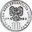 Poland 10 Zlotych Boleslaw Prus. Trial Strike Without Proba 1983 MW KM# Pr249 POLSKA RZECZPOSPOLITA LUDOWA 19 75 MW ZŁ 10 ZŁ coin obverse