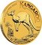 Australia 15 Dollars Charles III 1st Portrait. Australian Kangaroo 2024 P125 BU 2024 1/10 OZ 9999 GOLD KANGAROO P125 WR coin reverse