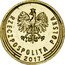 Poland 2 Grosze Circulation Coin. Two Oak Leaves 2017 MW Y# 924 MW RZECZPOSPOLITA POLSKA 2017 coin obverse