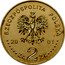 Poland 2 Zlote Amber Route 2001 MW Y# 410 RZECZPOSPOLITA POLSKA MW 20 01 ZŁ 2 ZŁ coin obverse