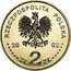 Poland 2 Zlote Football World Cup in Korea and Japan 2002 MW Y# 433 RZECZPOSPOLITA POLSKA MW 2002 ZŁ 2 ZŁ coin obverse