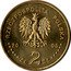 Poland 2 Zlote 100th Anniversary of the Birth of Konstanty Ildefons Galczynski 2005 MW Y# 527 RZECZPOSPOLITA POLSKA MW 2005 ZŁ 2 ZŁ coin obverse