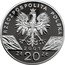 Poland 20 Zlotych Swallowtail 2001 MW Proof Y# 415 RZECZPOSPOLITA POLSKA MW 2001 ZŁ 20 ZŁ coin obverse