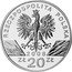 Poland 20 Zlotych Peregrine Falcon 2008 MW Proof Y# 637 RZECZPOSPOLITA POLSKA 2008 ZŁ 20 ZŁ MW coin obverse