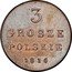 Poland 3 Grosze Pattern 1816 IB KM# Pn130 3 GROSZE POLSKIE 1816 coin reverse