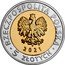 Poland 5 Zlotych Ksiaz Castle in Walbrzych 2021 MW RZECZPOSPOLITA POLSKA MW 2021 5 ZŁOTYCH coin obverse