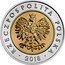 Poland 5 Zlotych Regaining Independence 2018 MW RZECZPOSPOLITA POLSKA MW 2018 coin obverse