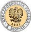 Poland 5 Zlotych The Crane Gate in Gdansk 2021 MW RZECZPOSPOLITA POLSKA MW 2021 5 ZŁOTYCH coin obverse