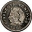 Mexico 50 Centavos Cuauhtemoc. Pattern. 1959 Mo Proof CINCUENTA CENTAVOS 1959 coin reverse