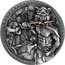 Niue Five Dollars (Germanic Peoples. Barbarians) BARBARIANS GERMANIC PEOPLES coin reverse
