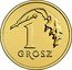 Poland Grosz Circulation Coin. Oak Leaf 2017 MW Y# 923 1 GROSZ coin reverse