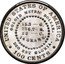 USA 100 Cents 1880 Goloid Metric Dollar.Liberty in a band with wheat and cotton Pattern 1880  UNITED STATES OF AMERICA GOLOID METRIC DOLLAR. 15.3 G 236.7 S 28 C. 14 GRAMS DEO EST GLORIA. 100 CENTS coin reverse