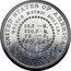 USA 100 Cents 1880 Goloid Metric Dollar. Liberty. Pattern. 1880  UNITED STATES OF AMERICA GOLOID METRIC DOLLAR. 15.3 G. 236.7 S. 28 C. 14 GRAMS DEO EST GLORIA. 100 CENTS coin reverse