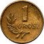 Poland 1 Grosz (Proba Coin) KM# Pr2 1 GROSZ PRÓBA coin reverse