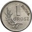 Poland 1 Grosz (Trial Strike) KM# Pr21 1 GROSZ PRÓBA coin reverse