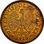 Poland 1 Zloty Pattern Coin 1928 KM# Pn297 RZECZPOSPOLITA POLSKA 1928 coin obverse