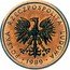 Poland 1 Zloty Trial Strike 1989 MW Próba POLSKA RZECZPOSPOLITA LUDOWA MW 1989 coin obverse