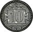 Poland 10 Pfennig Danzig Coin 1920  KM# Tn1 10 coin reverse