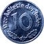 Poland 10 Pfennig (Lodz Ghetto. Replica) DER AELTESTE DER JUDEN 10 coin reverse