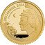 UK 10 Pounds (Britannia and ocean wave) BRITANNIA 2024 1/10 OZ 999.9 FINE GOLD coin reverse
