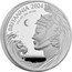 UK 10 Pounds Charles III Britannia and ocean wave 2024  Proof BRITANNIA 2024 5 OZ 999 FINE SILVER coin reverse