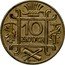 Poland 10 Zlotych (Brackets.Proba) 10 ZŁOTYCH PRÓBA coin reverse
