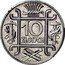Poland 10 Zlotych (Buckle. Trial Strike) 10 ZLOTYCH PROBA coin reverse